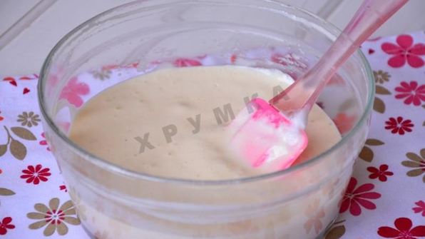 сладкий творожный омлет