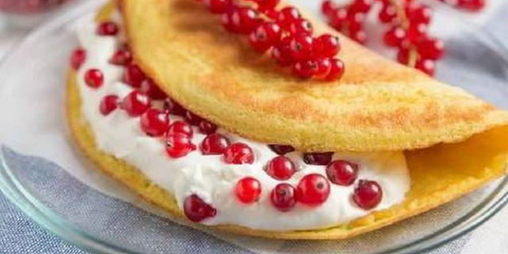 Рецепт утренний сладкий омлет