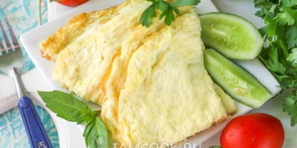 Рецепт воздушный омлет на сковороде