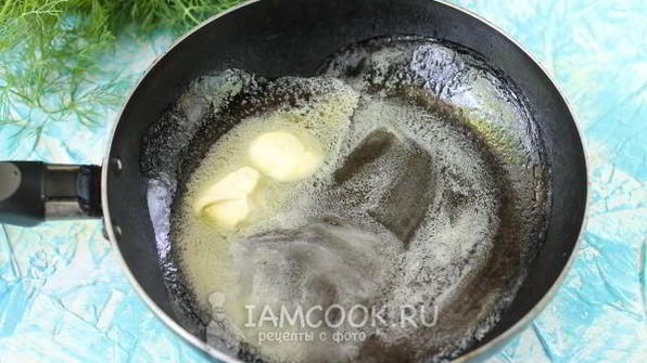 воздушный омлет на сковороде