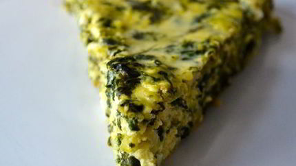 Запеченная фриттата со шпинатом