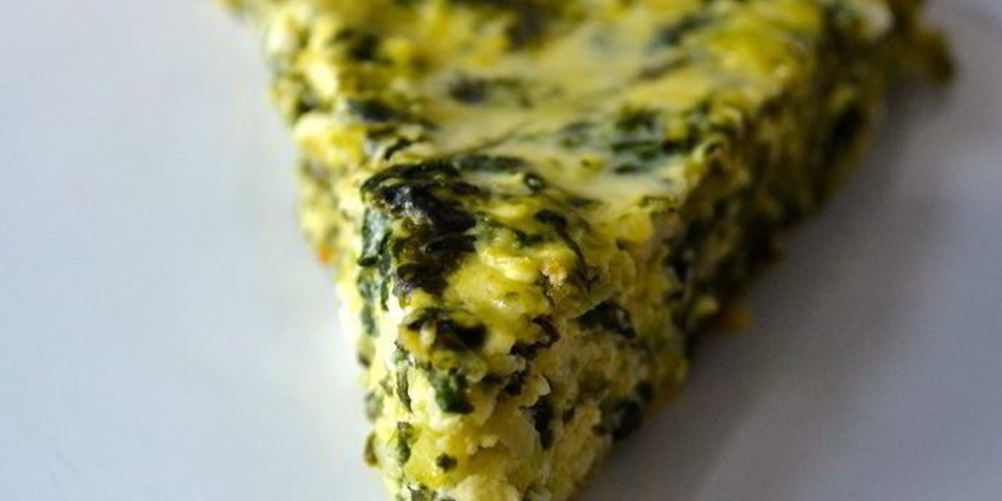 Рецепт запеченная фриттата со шпинатом