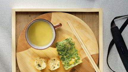 Зеленый омлет