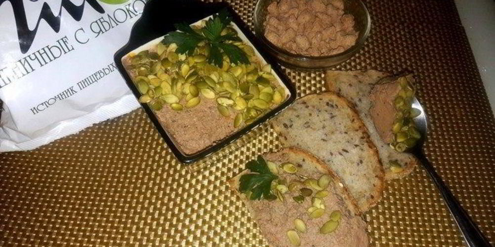 Рецепт нежный паштет с отрубями