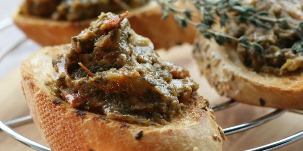 Рецепт овощной паштет из баклажанов, щавеля и помидоров