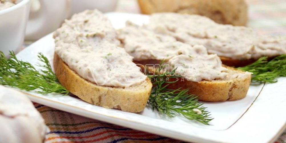 Рецепт паштет из белой фасоли