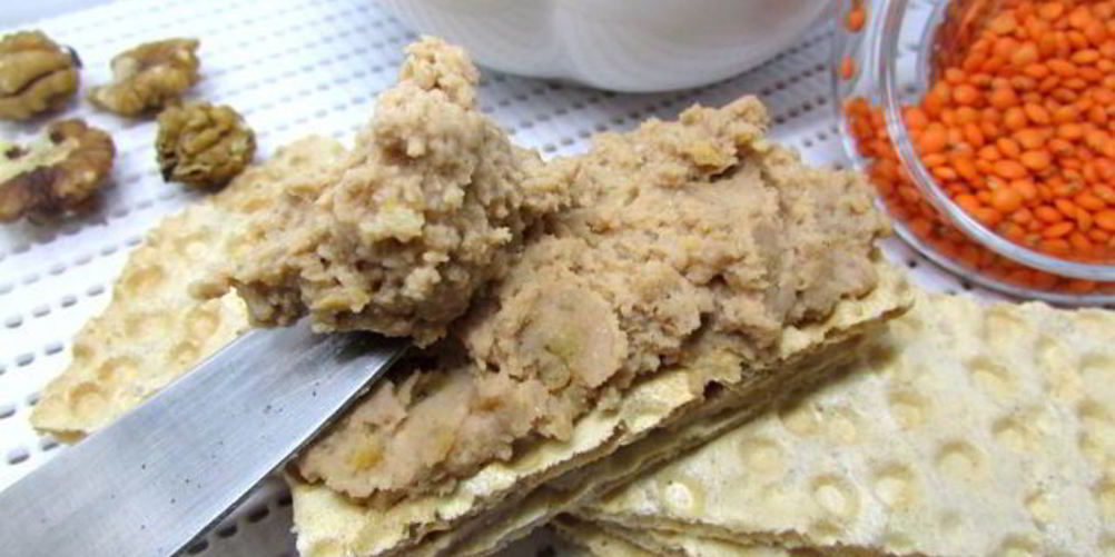 Рецепт паштет из чечевицы с курагой
