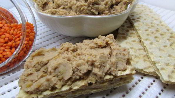 паштет из чечевицы с курагой