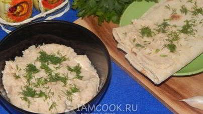 Паштет из фасоли с кунжутом