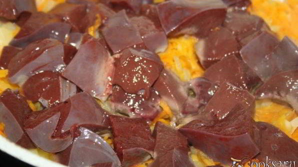 паштет из говяжьей печени с овощами