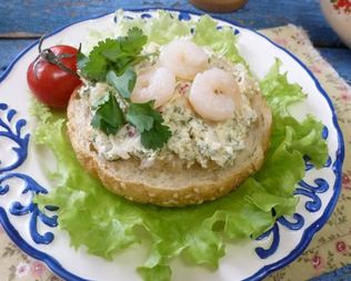 Паштет из креветок с укропом