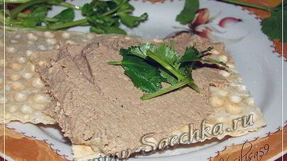 Паштет из куриной печени с сыром