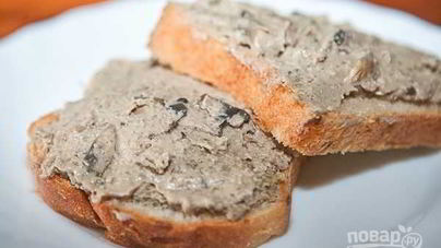 Паштет из печени и грибов