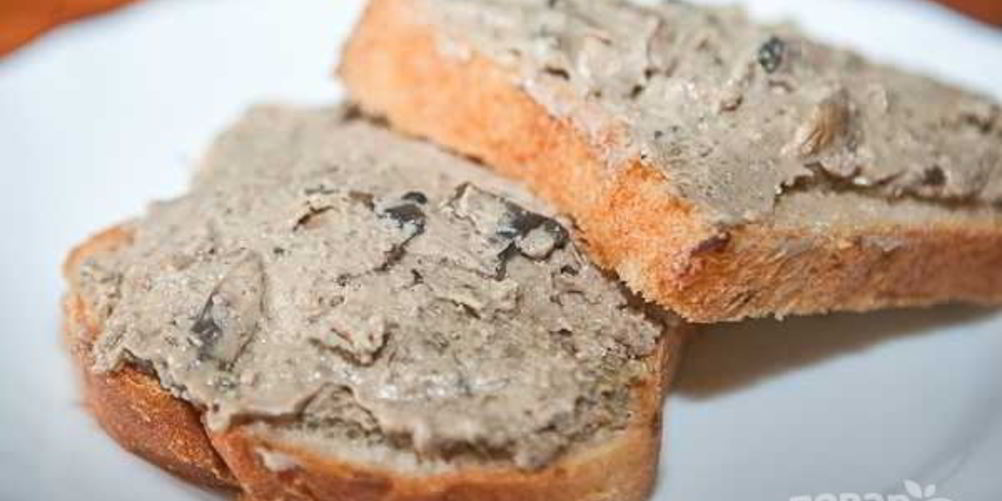 Рецепт паштет из печени и грибов