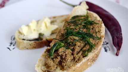 Паштет из печени с морковью и луком