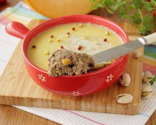 Паштет с тыквой и фисташками