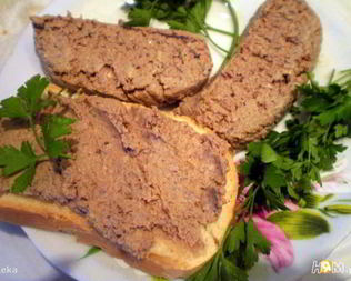 Печеночный паштет с яблоками