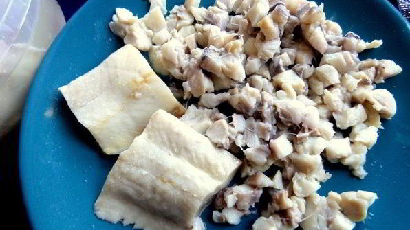 селедочный паштет на фасолевых котлетах