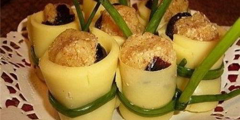 Рецепт праздничная закуска из сыра с черносливом
