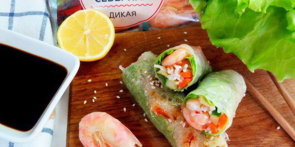 Рецепт спринг-роллы с креветками