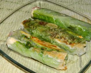 Спринг-роллы с семгой