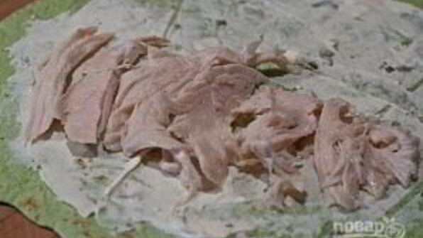 быстрые рулетики с индейкой