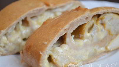 Картофельный рулет с грибами