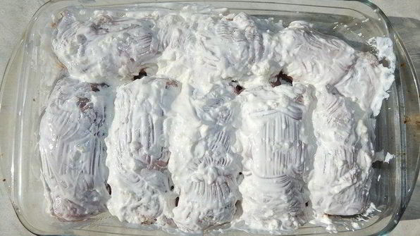 куриные рулетики с овощами