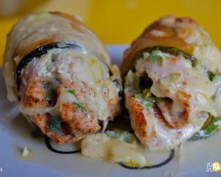 Куриные рулеты в сюртучках