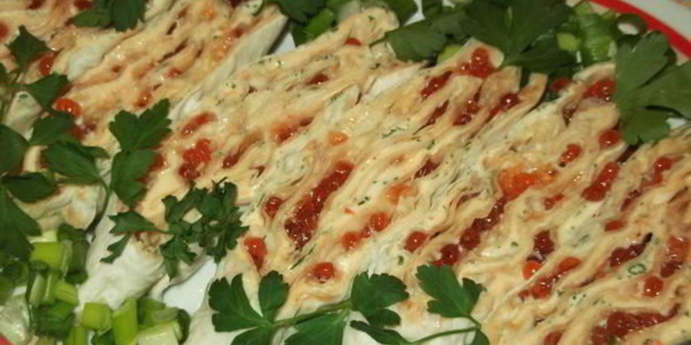 Рецепт мини-рулетики из лаваша