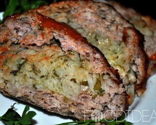 Мясной рулет с начинкой