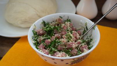 Начинка для рулета из ветчины