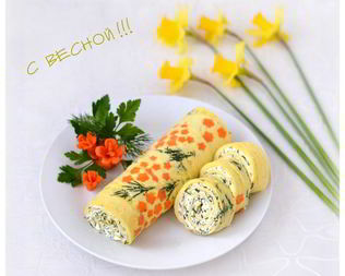 Нежнейший рулет Краски весны