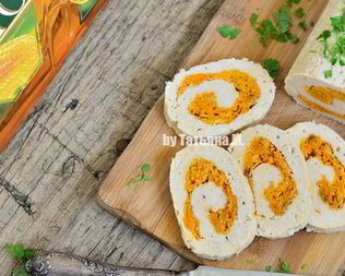 Паровой куриный рулет