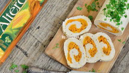 Паровой куриный рулет