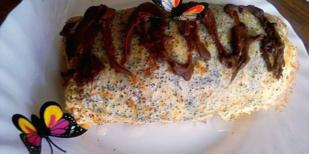 Рецепт постный блинный рулет с маком