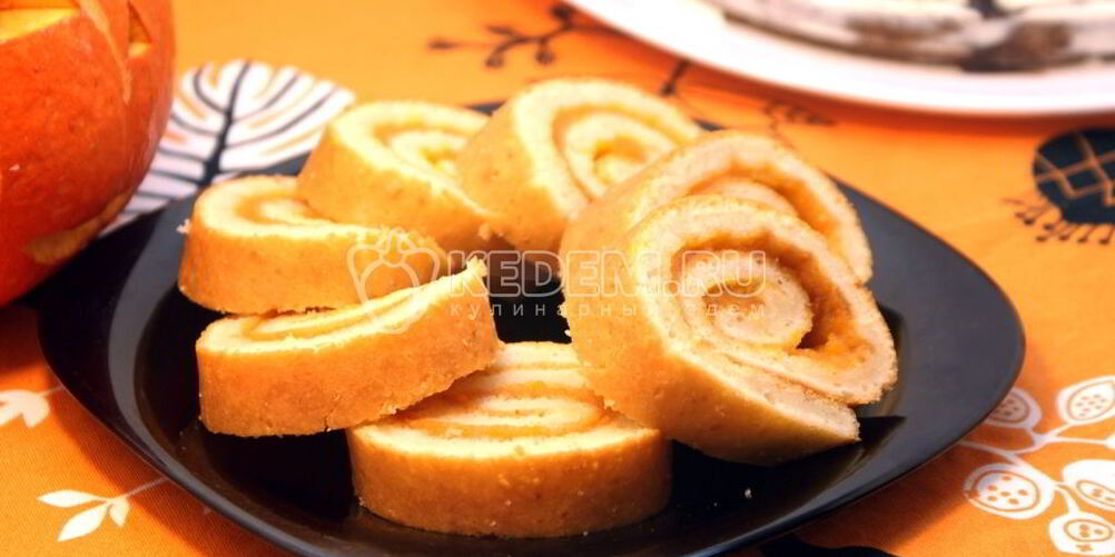 Рецепт рулет для зомби с тыквой