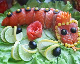 Рулет из копченой семги