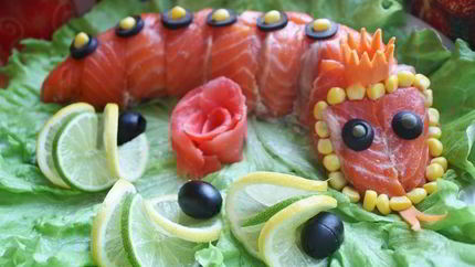 Рулет из копченой семги