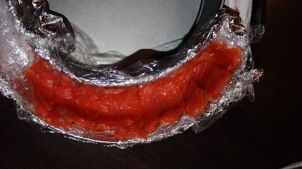 рулет из копченой семги