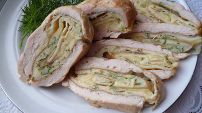 Рулет из куриного филе