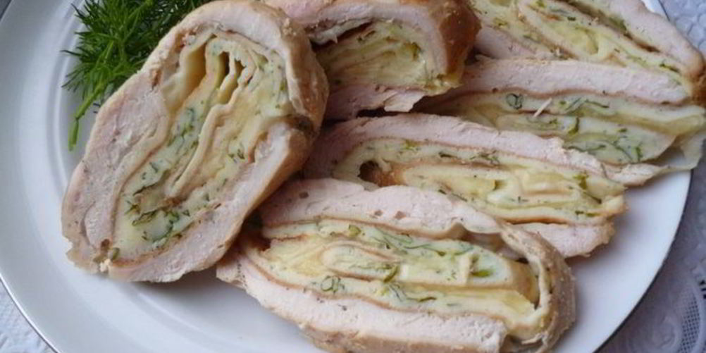 Рецепт рулет из куриного филе