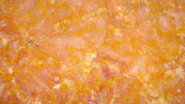 рулет из курицы с грибами, перцем и сыром