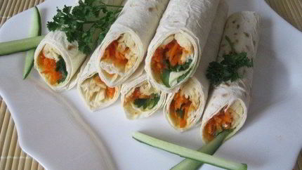 Рулет из лаваша с сулугуни