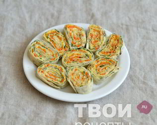 Рулет из лаваша с сыром