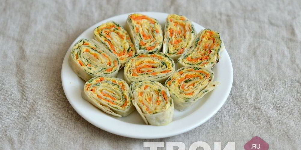 Рецепт рулет из лаваша с сыром