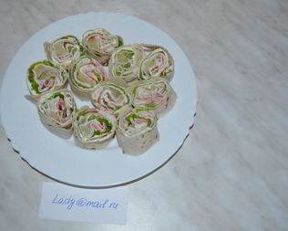 Рулет из лаваша