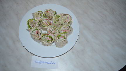 Рулет из лаваша
