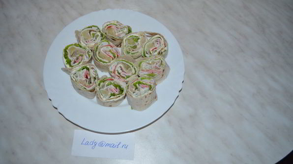 рулет из лаваша