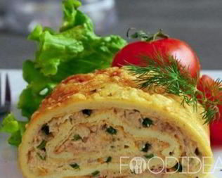 Рулет из омлета